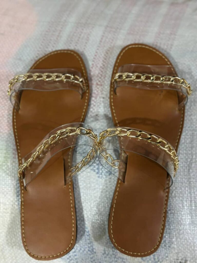 sandales clarté dorée